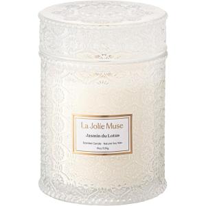 imageLA JOLIE MUSE Jasmin Candle 19 oz Wood Wicked Scented Candle Gifts for WomenampampMen Large Jar Candles for Home 90 Hours Long Burning Jasmin du LotusJasmin du Lotus