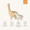imageLA JOLIE MUSE Ceramic Giraffe Succulent Planter Animal Plant Pots  114  49 Inch Tall Cute Rough Pottery Indoor Flower Pots Home Decor