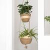 imageLA JOLIE MUSE Hanging Planter Basket Indoor OutdoorNatural Seagrass Flower Plant Pots Beige