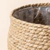 imageLA JOLIE MUSE Natural Seagrass Large Planter Plant Pots Cover Indoor Planters Flower Pots 135129 inch Pack 3Lbeige