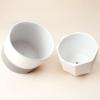 imageLA JOLIE MUSE White Ceramic Flower Pot Garden Planters 67  54 Inch Indoor Plant Containers in a Marble Ink Pattern with Gold and Grey DetailingWhite  Gold  Grey