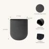 imageLa Jolie Maison Wall Hanging Planters for Indoor PlantsHanging Flower Pots for Air Plants Succulent Set of 2 6 Inch Concrete GrayConcrete Gray