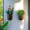 imageLa Jolie Maison Wall Hanging Planters for Indoor PlantsHanging Flower Pots for Air Plants Succulent Set of 2 6 Inch Concrete GrayConcrete Gray