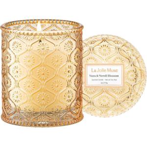 imageLA JOLIE MUSE Pistachio Macaron Scented Candle Pistachio Milk ampamp Vanilla  6 oz Fall Candle  Natural Soy Wax  40 Hours Clean Burn  Gift for Dessert Lovers  Seasonal Home DcorYuzu  Neroli Blossom