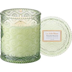 imageLA JOLIE MUSE Pistachio Macaron Scented Candle Pistachio Milk ampamp Vanilla  6 oz Fall Candle  Natural Soy Wax  40 Hours Clean Burn  Gift for Dessert Lovers  Seasonal Home DcorPistachio Macaron