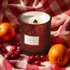 imageLA JOLIE MUSE Ruby Berry Bliss Scented Candle  Mandarin Cranberry ampamp Plum  19 oz Festive Fall Candle  Wooden Wick  Clean Burn ampamp Vibrant Scent  Fun Gift for Hosts ampamp Fall TablescapesRuby Berry Bliss