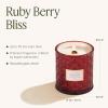 imageLA JOLIE MUSE Ruby Berry Bliss Scented Candle  Mandarin Cranberry ampamp Plum  19 oz Festive Fall Candle  Wooden Wick  Clean Burn ampamp Vibrant Scent  Fun Gift for Hosts ampamp Fall TablescapesRuby Berry Bliss