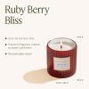 imageLA JOLIE MUSE Ruby Berry Bliss Scented Candle  Mandarin Cranberry ampamp Plum Natural Soy Wax  10 oz Festive Christmas Candle  55 Hours Clean Burn  Autumn House Warming Gift  Seasonal Home DcorRuby Berry Bliss
