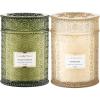 image:imageLA JOLIE MUSE Vanilla Bomb  Mandarin Matcha Candle Gift Set  2Piece Soy Wax Candle Bundle  19 oz Wooden Wick  90 Hours Clean Burn  Decorative Candles for Home