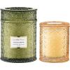 image:imageLA JOLIE MUSE Yuzu Neroli Blossom  Mandarin Matcha Candle Gift Set  2Piece Soy Wax Candle Bundle  19 oz Wooden Wick amp 6 oz Cotton Wick  90 amp 40 Hours Clean Burn  Decorative Candles for Home