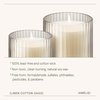image:imageLA JOLIE MUSE Linen Cotton Oasis Scented Candles for Home 7 oz Natural Soy  Luxury Jar Candle Clean Non Toxic Wax Gifts for Women amp Men Decorative Candles for Candle Warmer Fresh CandleLinen Cotton