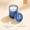 image:imageLA JOLIE MUSE Linen Cotton Oasis Scented Candles for Home 7 oz Natural Soy  Luxury Jar Candle Clean Non Toxic Wax Gifts for Women amp Men Decorative Candles for Candle Warmer Fresh CandleEucalyptus  Alpine Sage