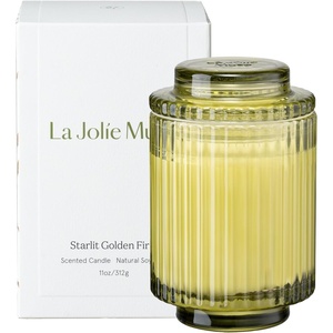 image:imageLA JOLIE MUSE Santal Ros Scented Candles for Home 11 oz Natural Soy Wax  Luxury Jar Floral Candles Clean Non Toxic Gift for Women amp Men Decorative Candle for Candle Warmer Sandalwood RoseStarlit Golden Fir