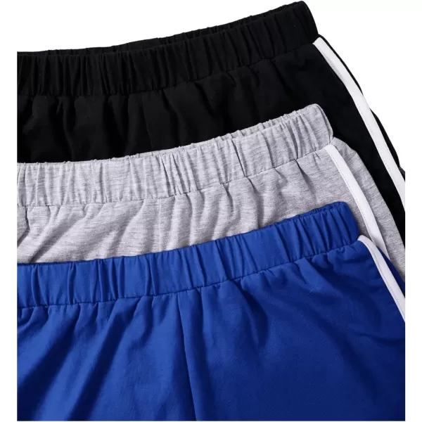 SweatyRocks Girl's 3 Pack Athletic Shorts Active Running Dolphin Shorts