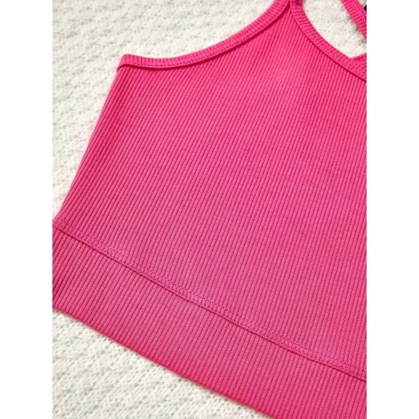 SweatyRocks Girl's 3 Piece Round Neck Slim Fit Tank Top Cut Out Sleeveless Vest Tops