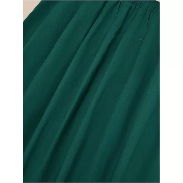 SweatyRocks Girl's A Line Skirts High Elastic Waisted Pleated Swing Maxi Skirt