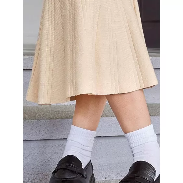 SweatyRocks Girl's Casual High Waist Ribbed Knit Skirt Solid Skinny Midi Skirts