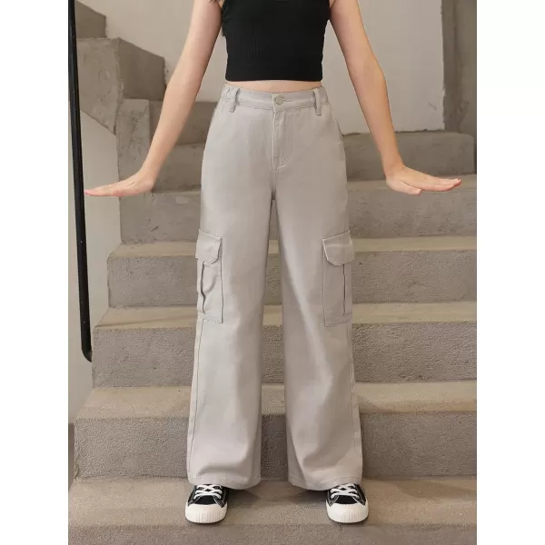 SweatyRocks Girl's Casual High Waisted Straight Leg Jeans Plain Denim Pants with Pocket