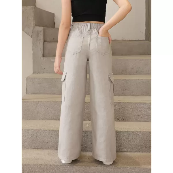 SweatyRocks Girl's Casual High Waisted Straight Leg Jeans Plain Denim Pants with Pocket