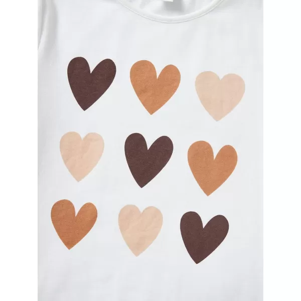 SweatyRocks Girl's Graphic Print Round Neck T Shirt Casual Short Sleeve Tee Tops