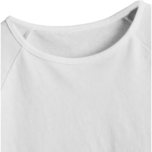 SweatyRocks Girl's Ruffle Hem Short Sleeve Tee Shirt Crewneck Eyelet Embroidery Tops
