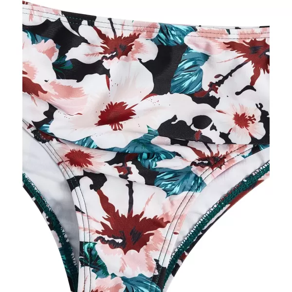 SweatyRocks Girl's Two Piece Swimsuit Graphic Print Ruffle Flounce Cute Bikini Set Bathing Suit