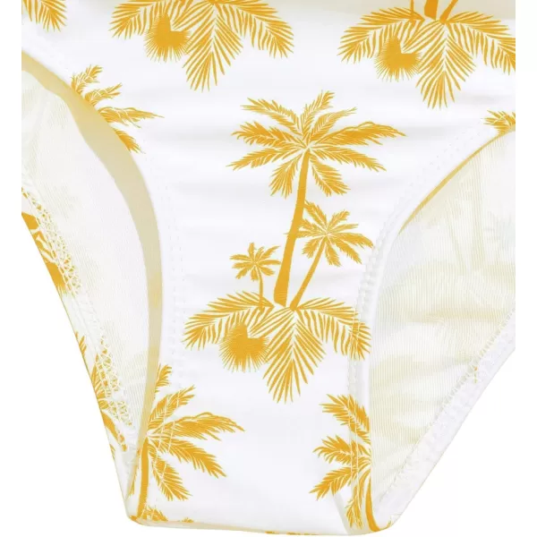SweatyRocks Girl's Two Piece Swimsuit Graphic Print Ruffle Flounce Cute Bikini Set Bathing Suit