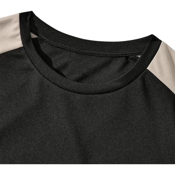 SweatyRocks Men's 2 Piece Outfit Colorblock Crew Neck Short Sleeve Tee Top and Drawstring Waist Shorts Set
