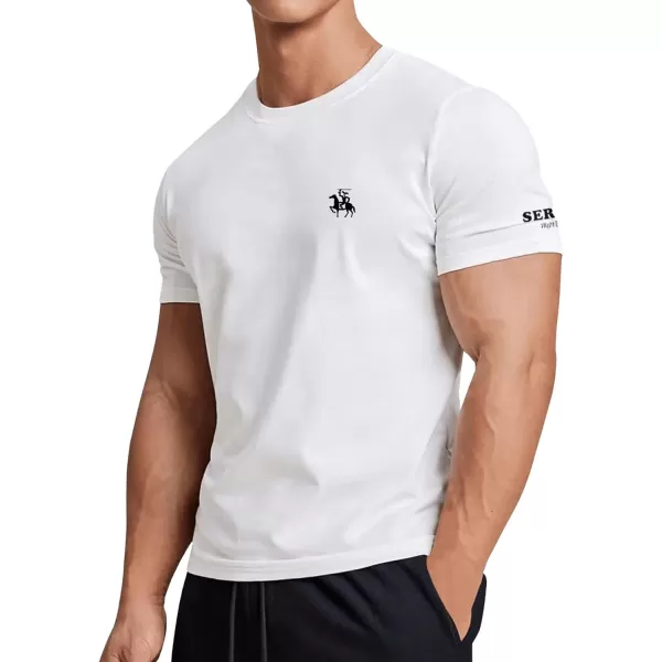 SweatyRocks Men's Letter Graphic Tee Short Sleeve Round Neck Drop Shoulder Top T-Shirt