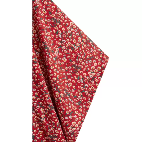 SweatyRocks Women Kimono Vintage Floral Beach Long Cover Up