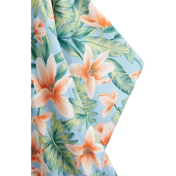 SweatyRocks Women Kimono Vintage Floral Beach Long Cover Up