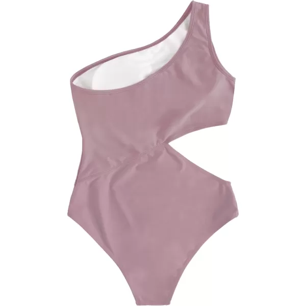 SweatyRocks Women's Bathing Suits One Shoulder Cutout One Piece Swimsuit Swimwear Monokini