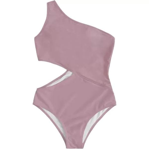 SweatyRocks Women's Bathing Suits One Shoulder Cutout One Piece Swimsuit Swimwear Monokini