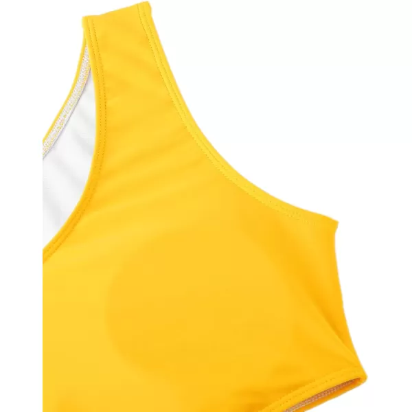 SweatyRocks Women's Bathing Suits One Shoulder Cutout One Piece Swimsuit Swimwear Monokini