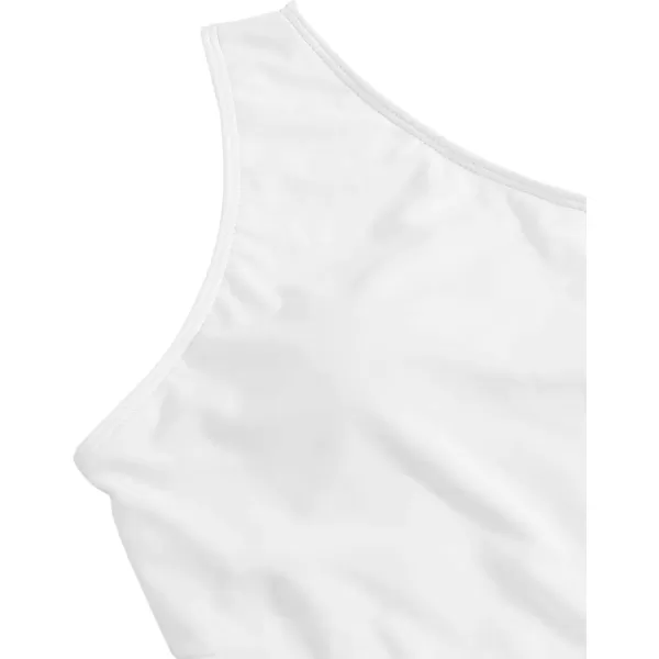 SweatyRocks Women's Bathing Suits One Shoulder Cutout One Piece Swimsuit Swimwear Monokini