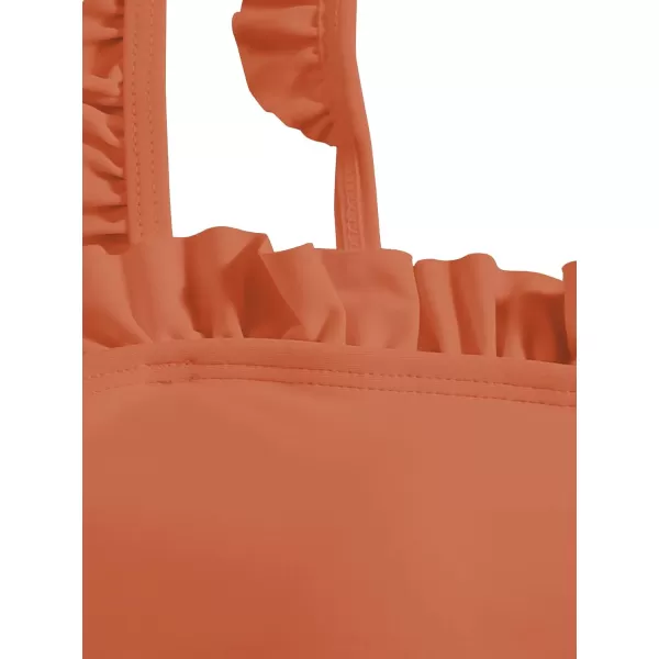 SweatyRocks Women's Bathing Suits Spaghetti Strap Ruffle Wrap Bikini Set Two Piece Swimsuits