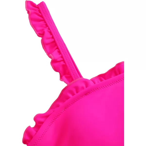 SweatyRocks Women's Bathing Suits Spaghetti Strap Ruffle Wrap Bikini Set Two Piece Swimsuits