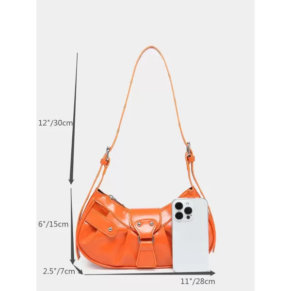 SweatyRocks Women's Buckle Leather Crocodile Embossed Zipper Handbag Shoulder Bag with Adjustable Strap