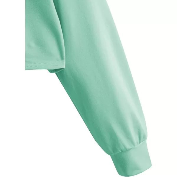 SweatyRocks Women's Casual Color Block Crop Tee Top Collar Long Sleeve Tee Shirt