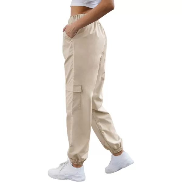 SweatyRocks Women's Casual Drawstring Waist Jogger Workout Cargo Pants with Pockets