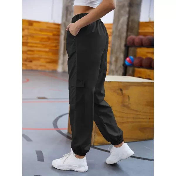 SweatyRocks Women's Casual Drawstring Waist Jogger Workout Cargo Pants with Pockets