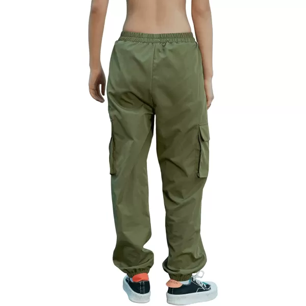 SweatyRocks Women's Casual Drawstring Waist Jogger Workout Cargo Pants with Pockets