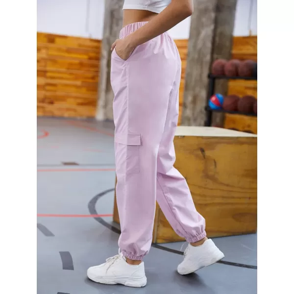 SweatyRocks Women's Casual Drawstring Waist Jogger Workout Cargo Pants with Pockets
