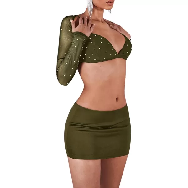 SweatyRocks Women's Casual Elastic Waist Solid Skort Bodycon Mini Skirt with Shorts Streetwear