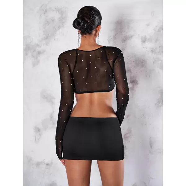SweatyRocks Women's Casual Elastic Waist Solid Skort Bodycon Mini Skirt with Shorts Streetwear