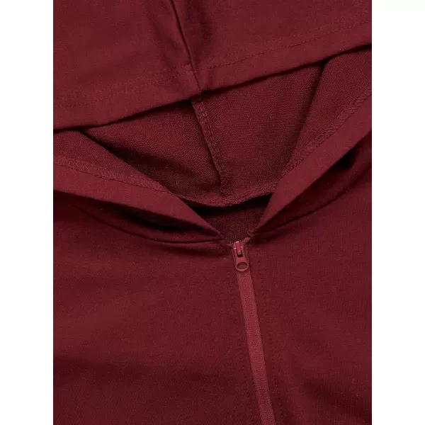 SweatyRocks Women's Casual Full Zip Crop Top Hoodie Sweatshirt Jacket