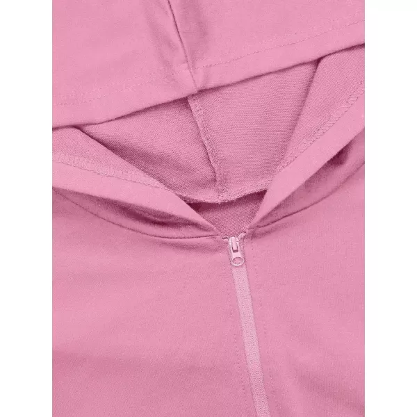SweatyRocks Women's Casual Full Zip Crop Top Hoodie Sweatshirt Jacket