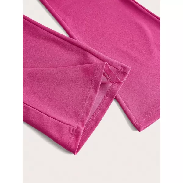 SweatyRocks Women's Casual High Waist Flare Leg Bell Bottom Pants Work Office Trousers