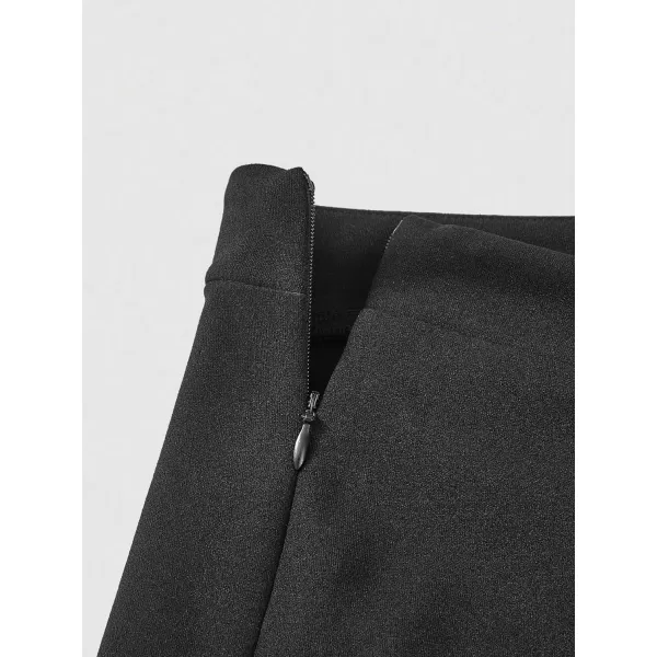 SweatyRocks Women's Casual High Waist Flare Leg Bell Bottom Pants Work Office Trousers