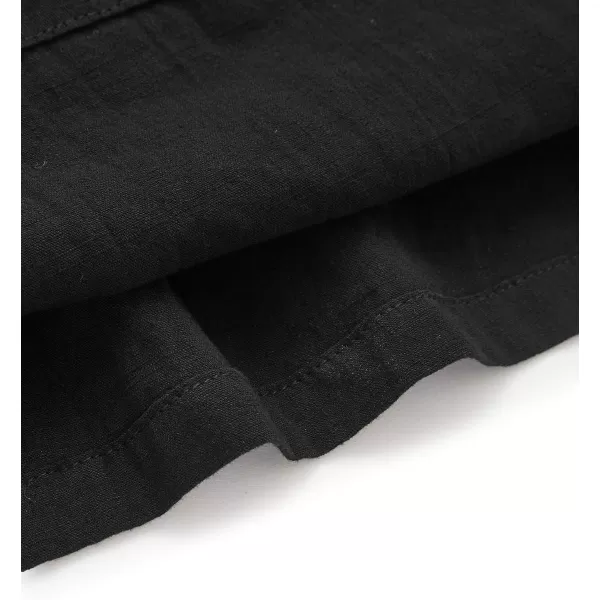 SweatyRocks Women's Casual High Waist Pleated A-Line Midi Skirt with Pocket